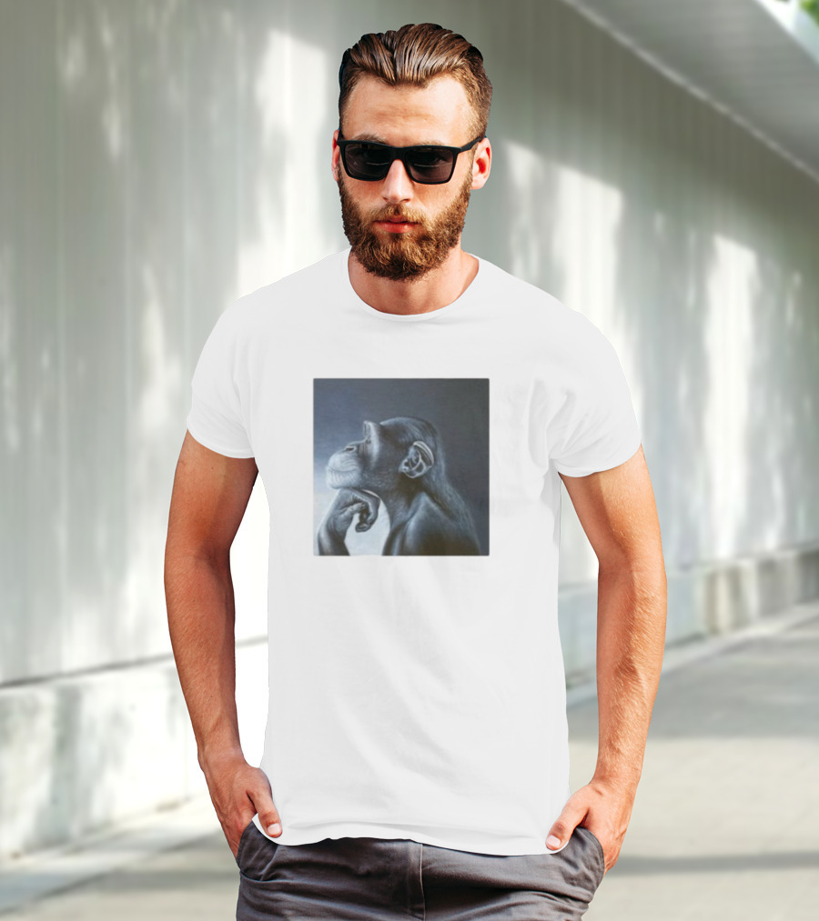 Monkey Rage Thoughtful Pose T-Shirt