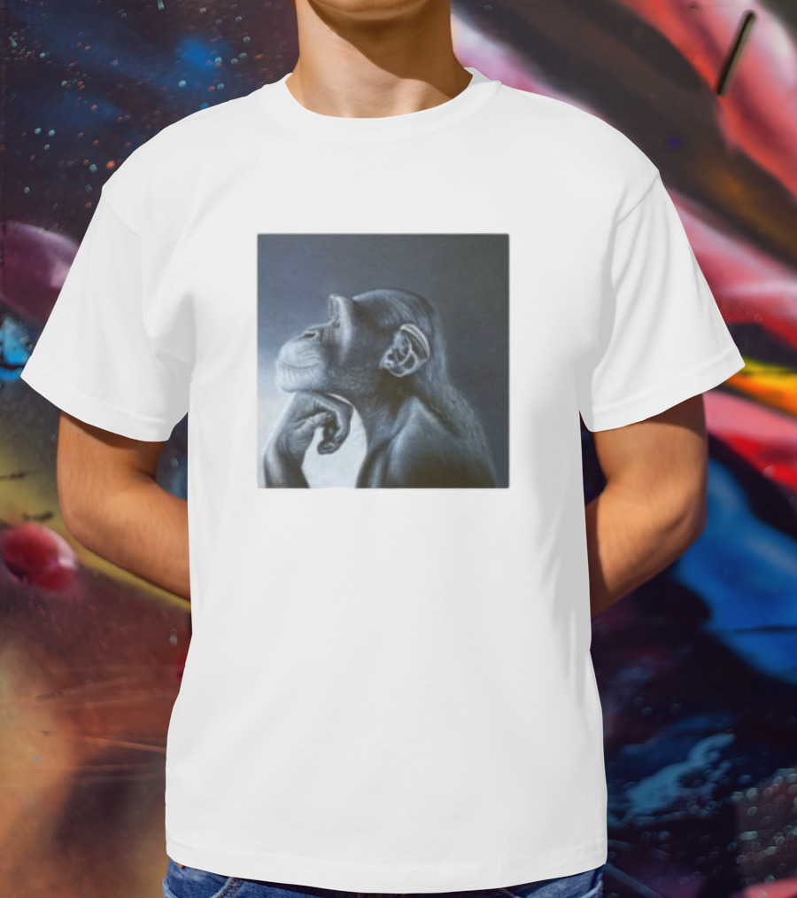 Monkey Rage Thoughtful Pose T-Shirt