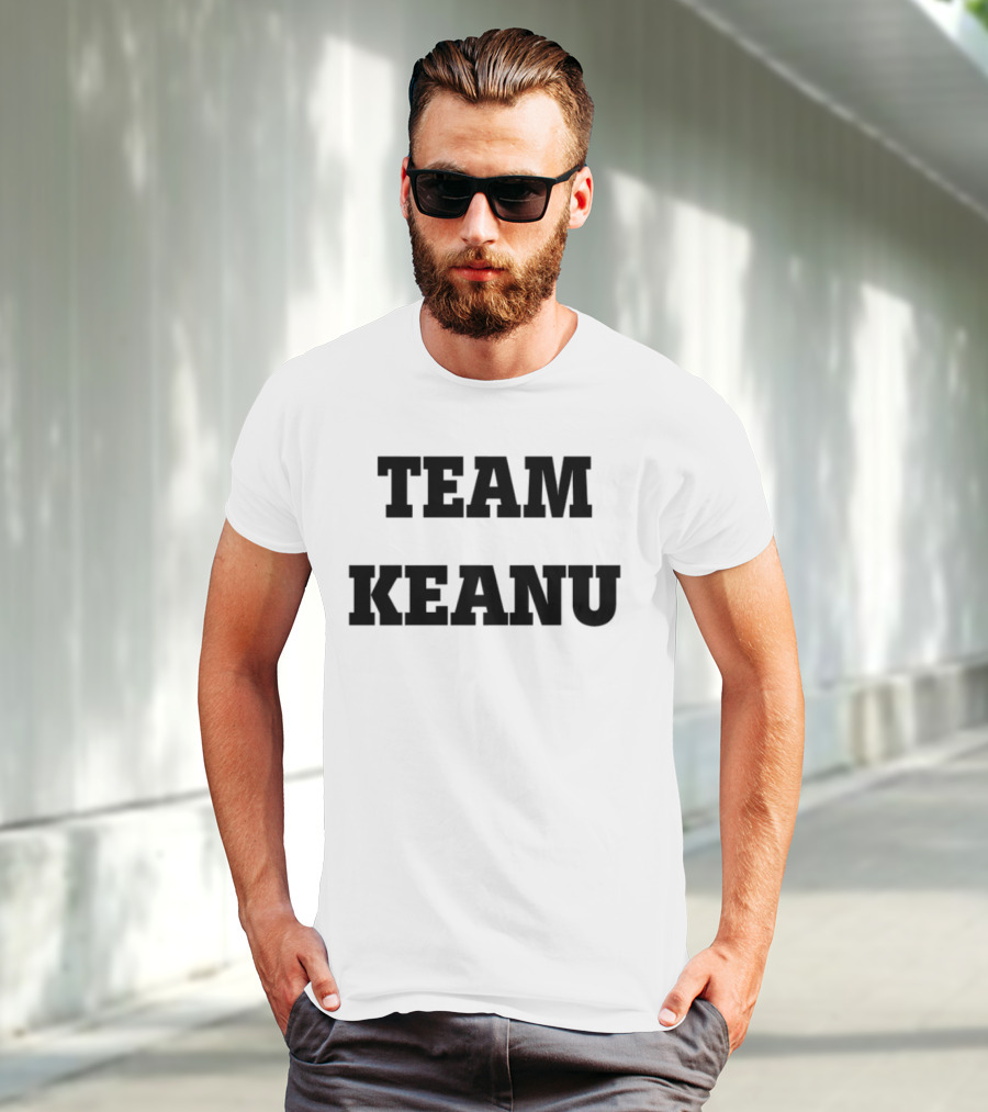 Team Keanu Simple Text Fan Logo T-Shirt