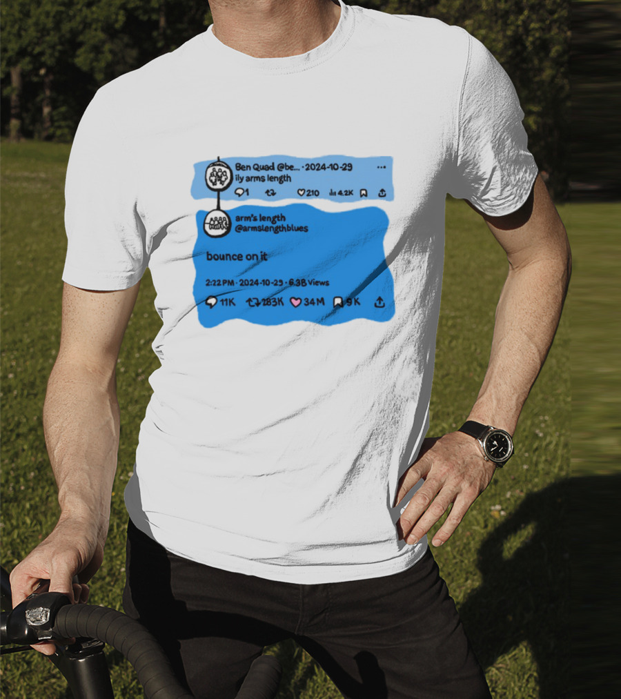 Ben Quad Arm's Length Bounce On It Tweet Viral 2024 T-Shirt