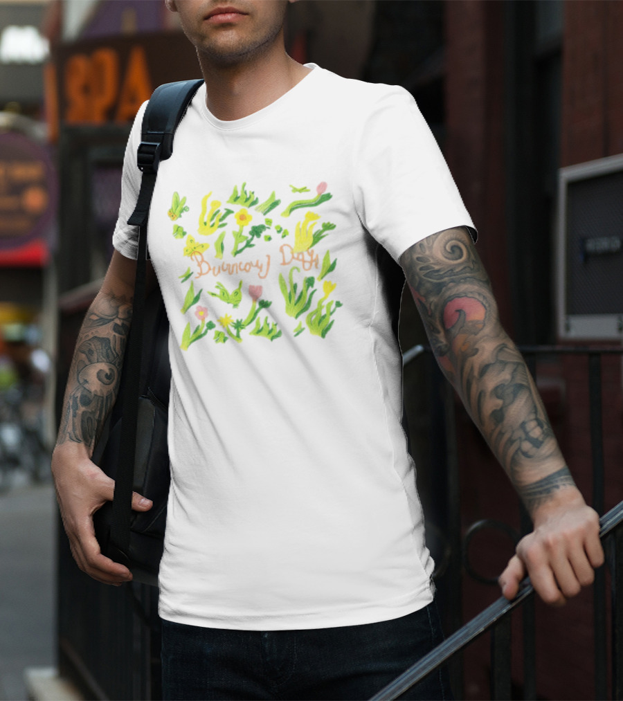 Burnout Days Pastel Floral Pattern T-Shirt