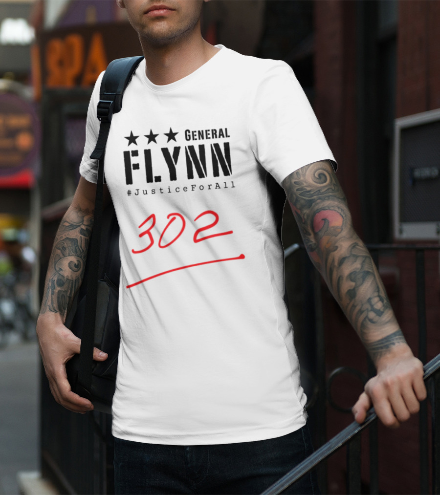 General Flynn Justice For All 302 Signature T-Shirt