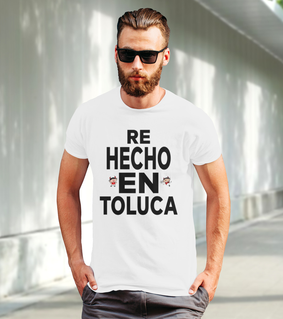 Re Hecho En Toluca Diablo Cartoon Character T-Shirt