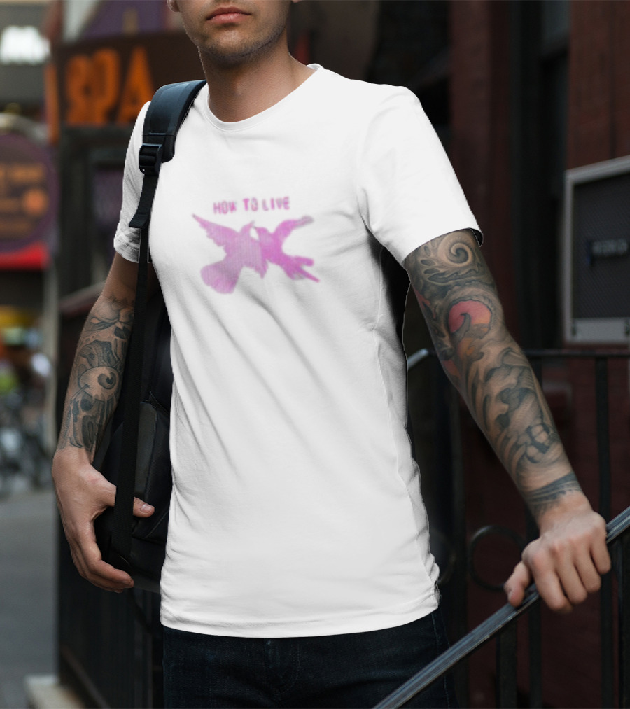 Del Water Gap How To Live Pink Doves T-Shirt