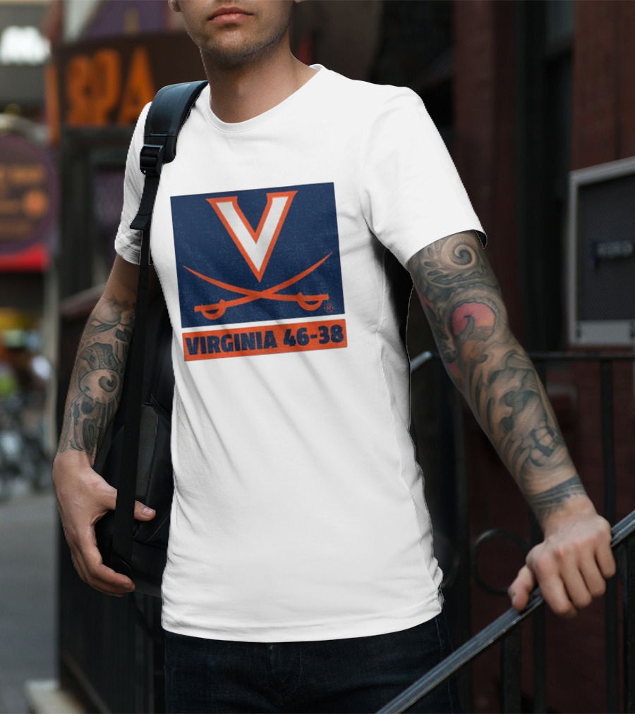 UVA Cavaliers Victory Hoos Did It Again Virginia 46-38 T-Shirt