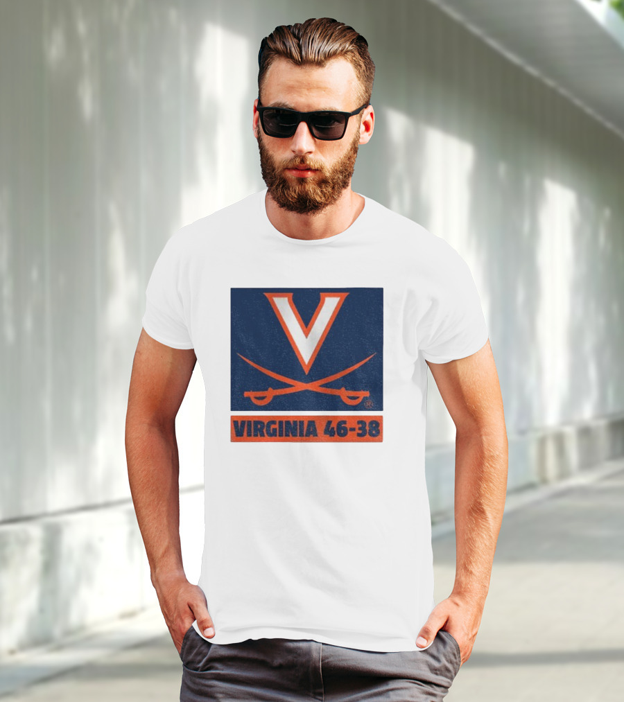 UVA Cavaliers Victory Hoos Did It Again Virginia 46-38 T-Shirt