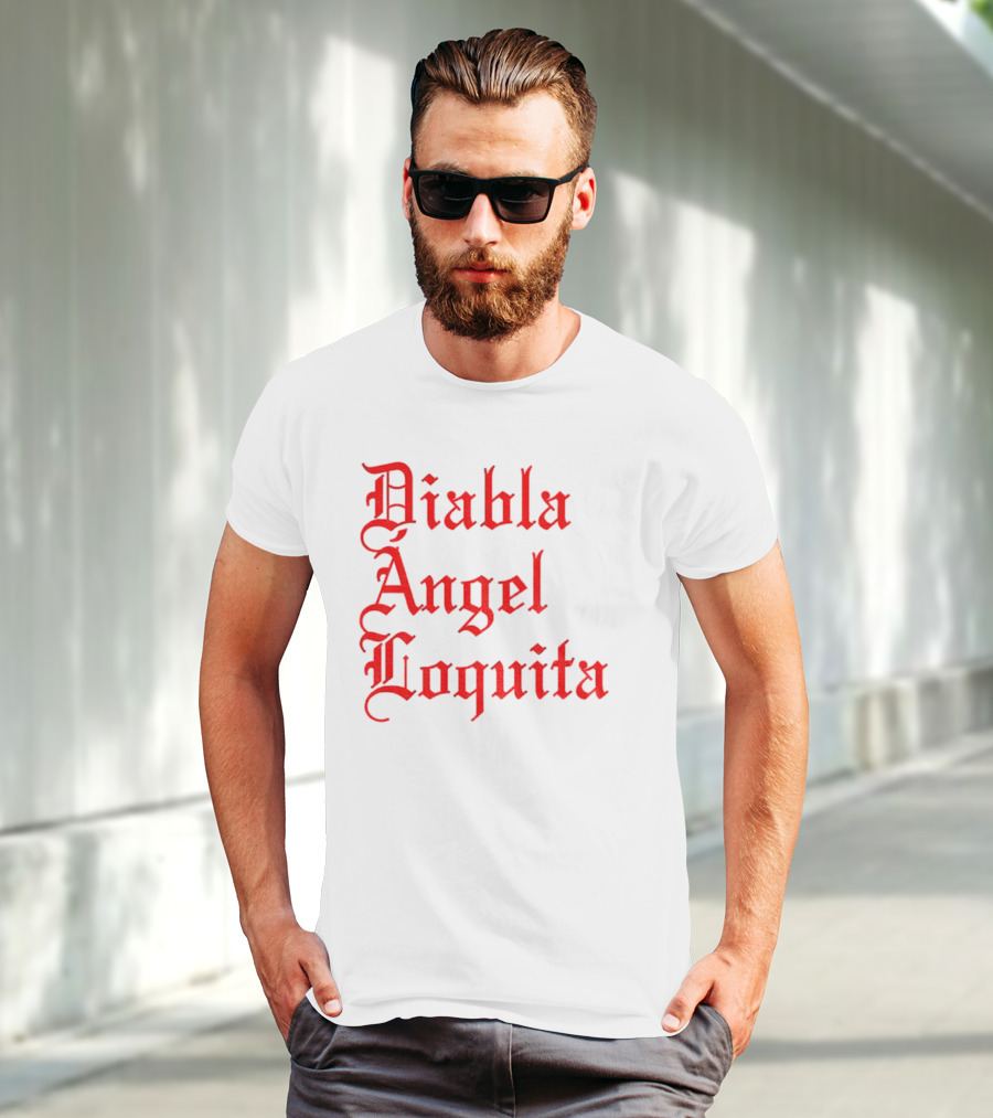 Bad Bunny Diabla Angel Loquita Valentine's Day T-Shirt