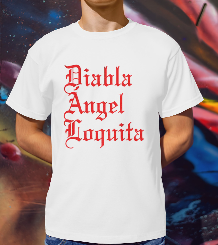 Bad Bunny Diabla Angel Loquita Valentine's Day T-Shirt