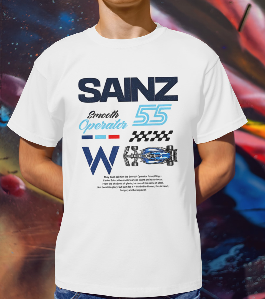 Sainz Operator 55 Williams Racing Smooth Operator T-Shirt