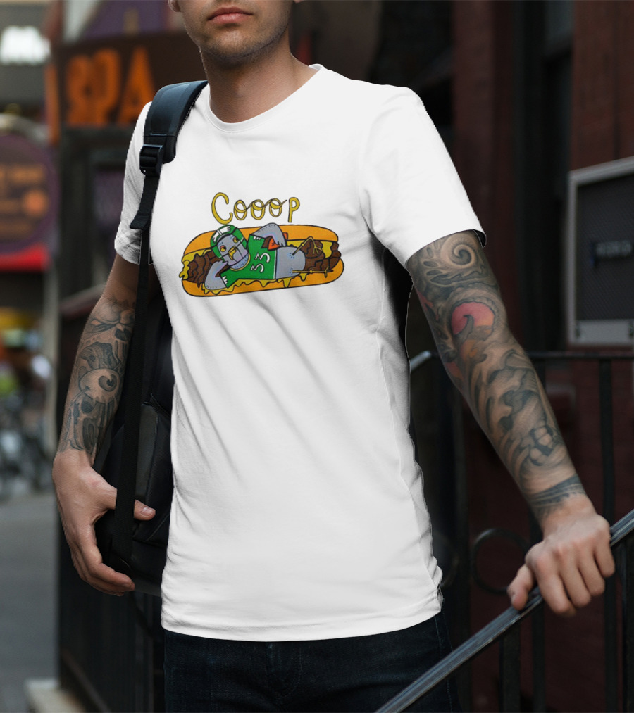 Cooop 33 Philadelphia Eagles Funny Hot Dog Meme T-Shirt