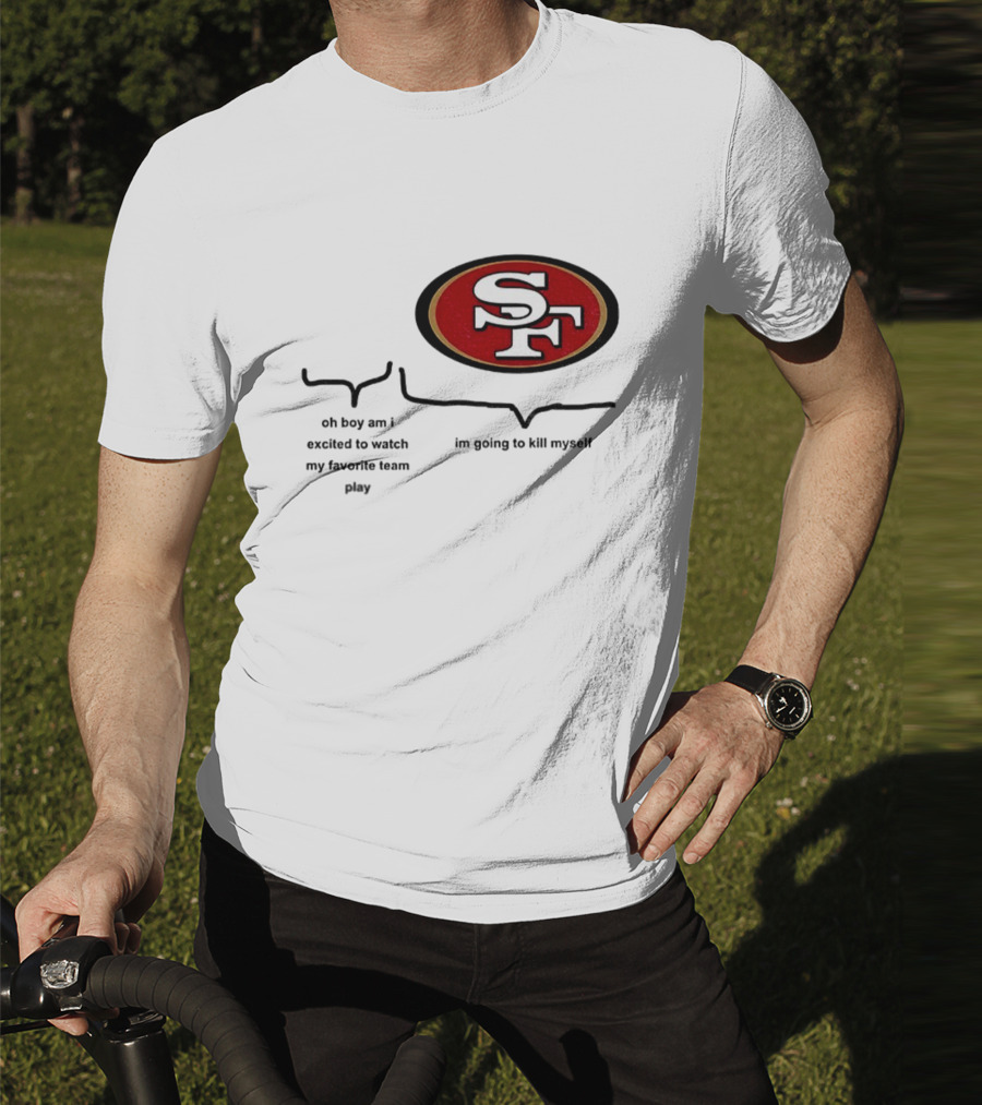 San Francisco 49ers NFL Football SF Oval Enthusiast Excitement T-Shirt