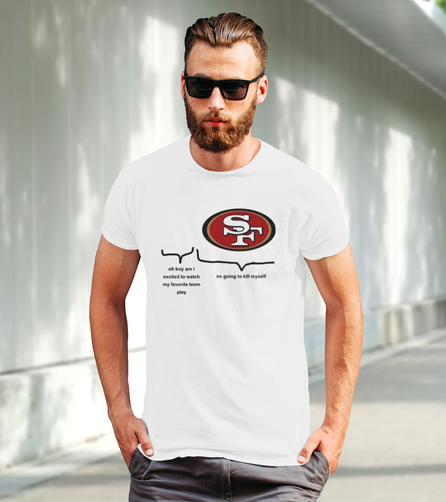 San Francisco 49ers NFL Football SF Oval Enthusiast Excitement T-Shirt