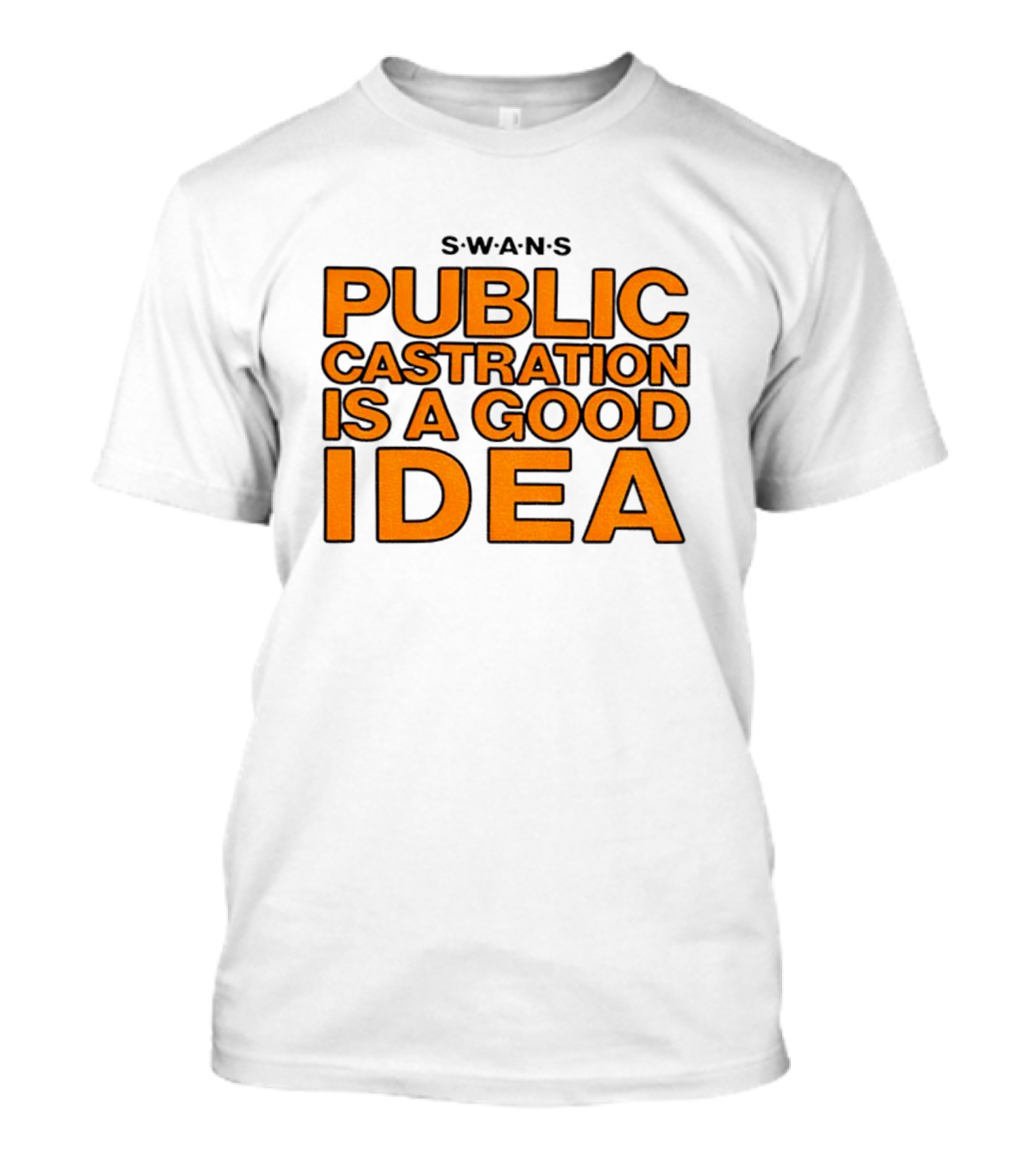 SWANS Public Castration Is A Good Idea Album Text T-Shirt