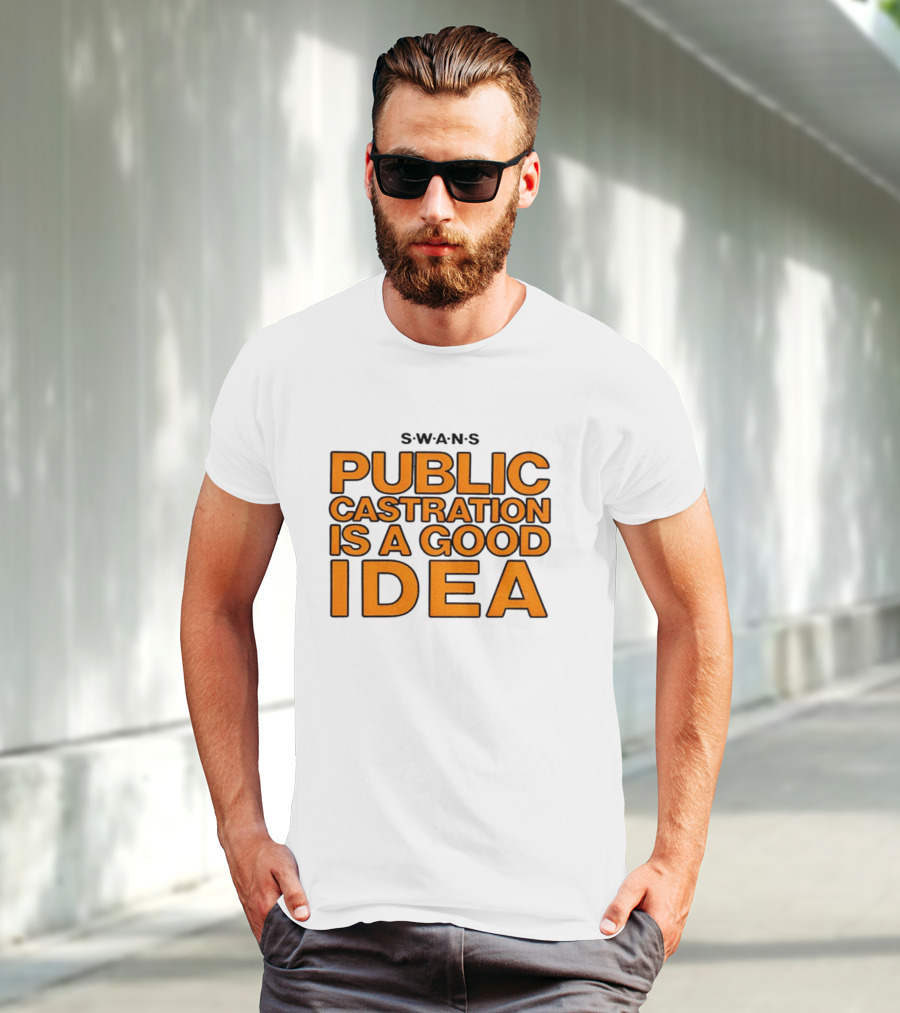 SWANS Public Castration Is A Good Idea Album Text T-Shirt