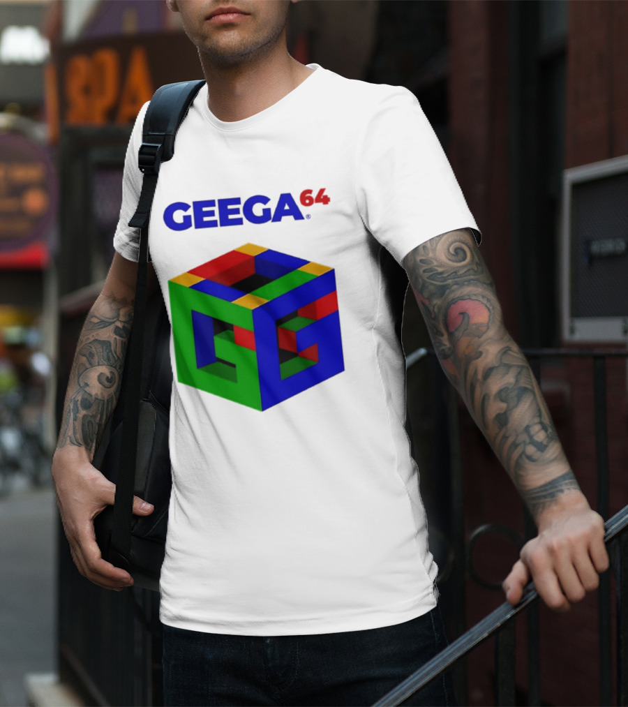 Geega 64 Cube Illusion Design T-Shirt