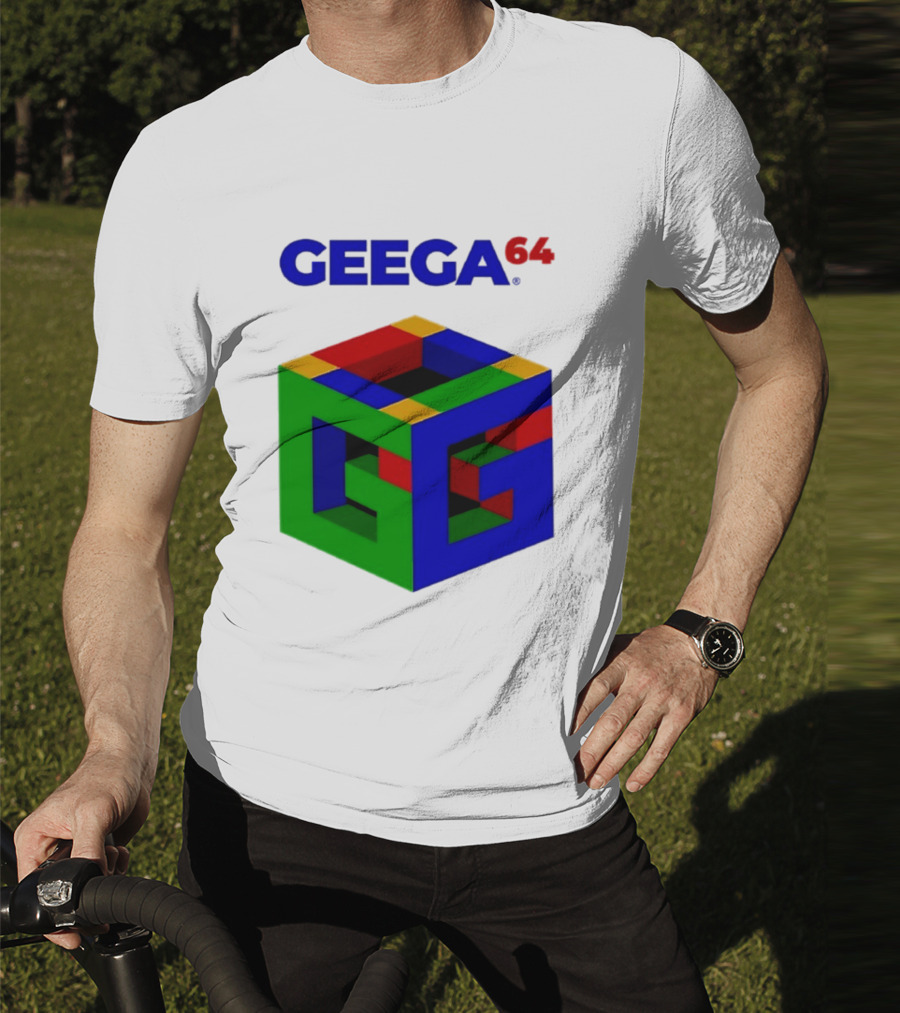 Geega 64 Cube Illusion Design T-Shirt
