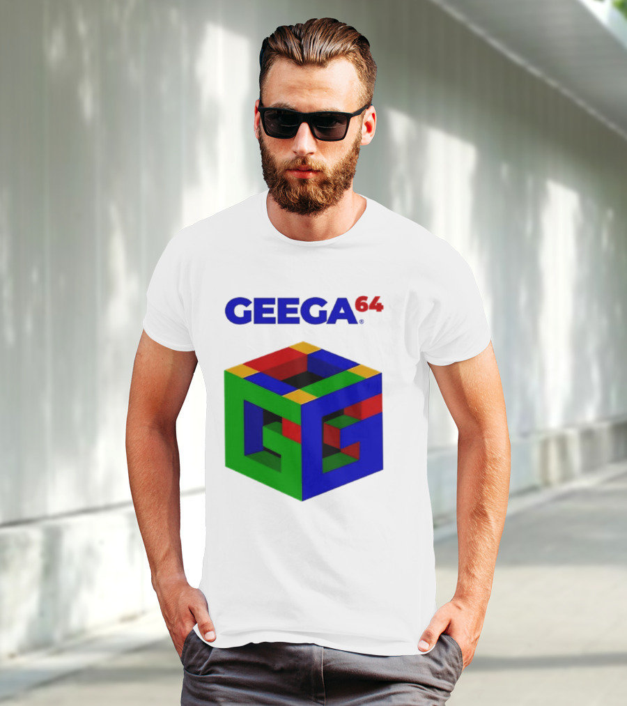 Geega 64 Cube Illusion Design T-Shirt