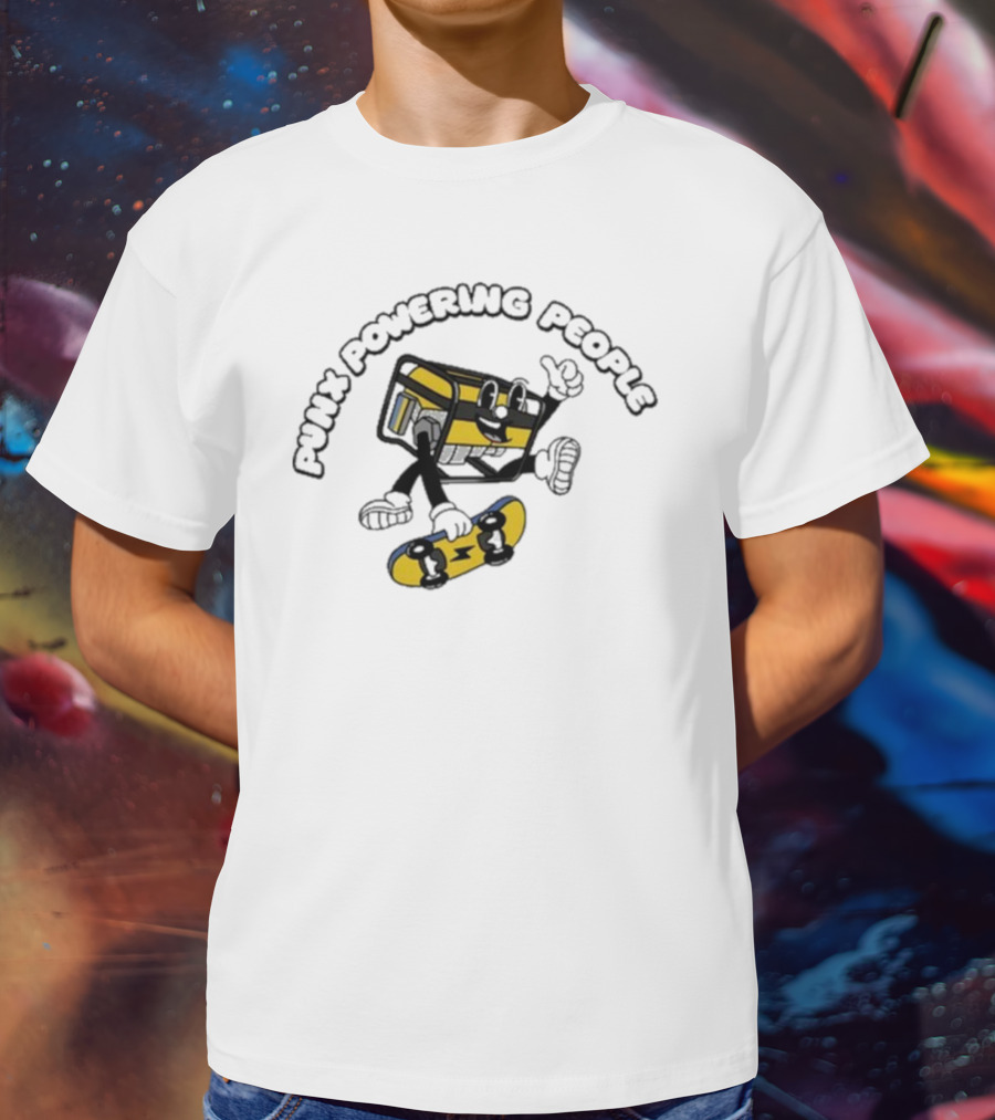 Krang Punx Powering People Skateboarding Adventure T-Shirt