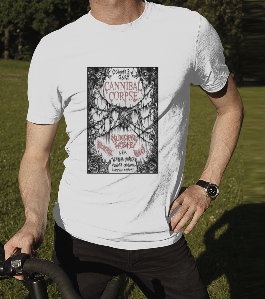 Municipal Waste Live Ventura California October 3 2025 T-Shirt