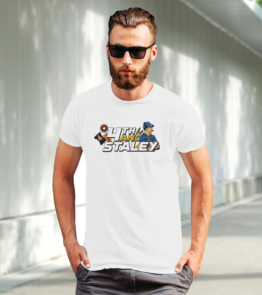 4th And Staley Brandon Staley Coach Illustration T-Shirt