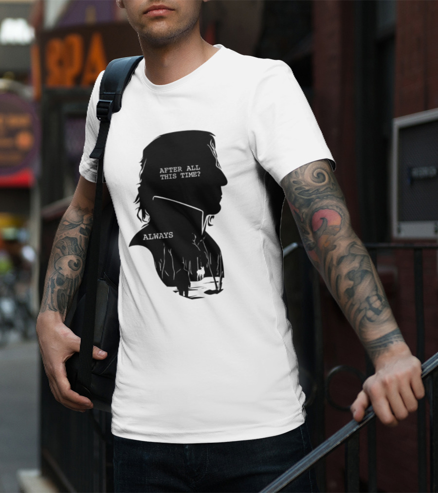 Alan Rickman Always After All This Time Silhouette T-Shirt