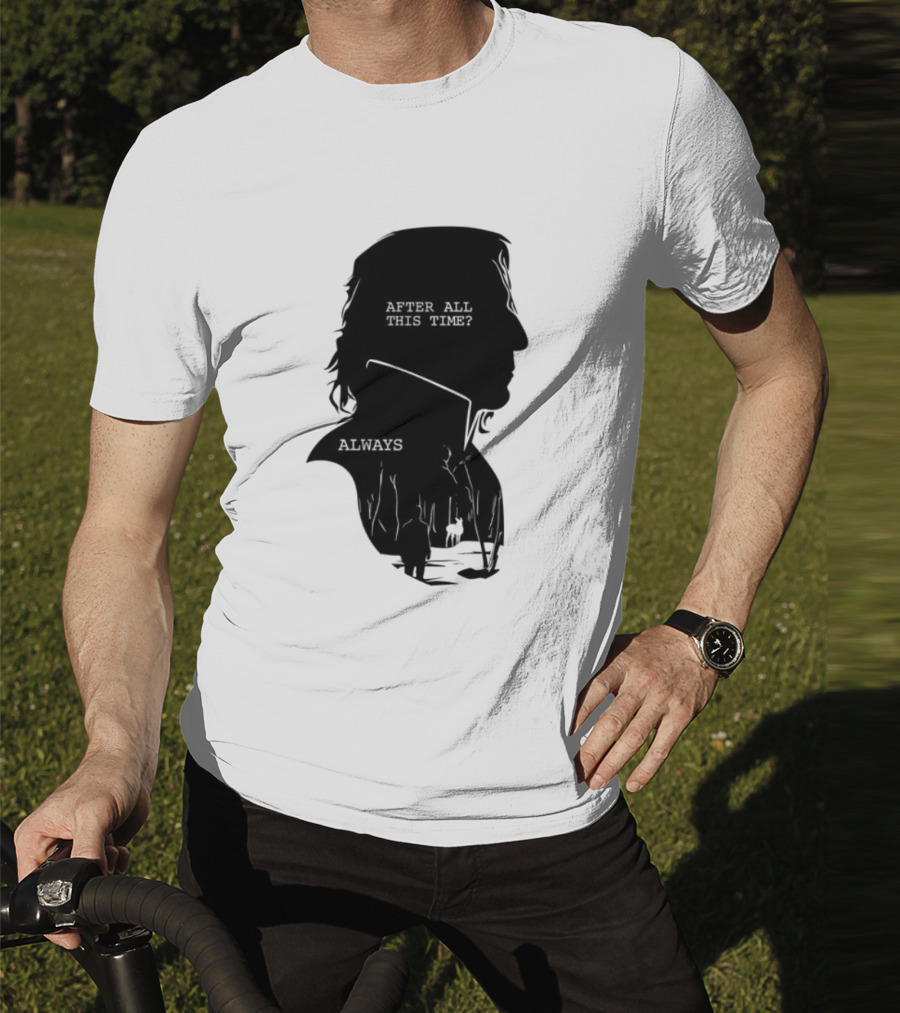 Alan Rickman Always After All This Time Silhouette T-Shirt
