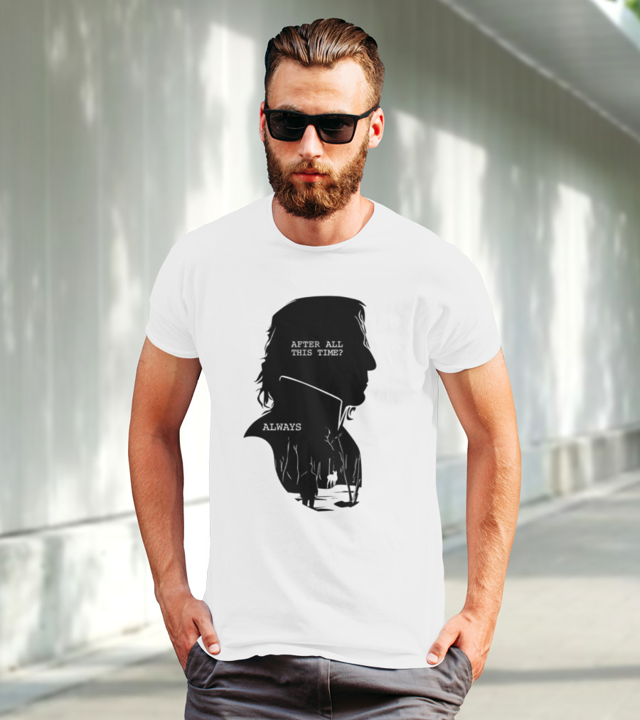 Alan Rickman Always After All This Time Silhouette T-Shirt