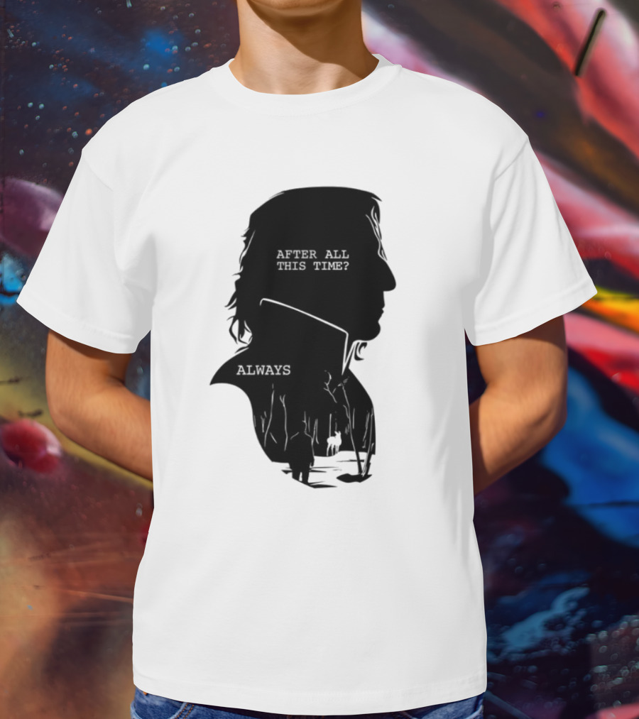 Alan Rickman Always After All This Time Silhouette T-Shirt