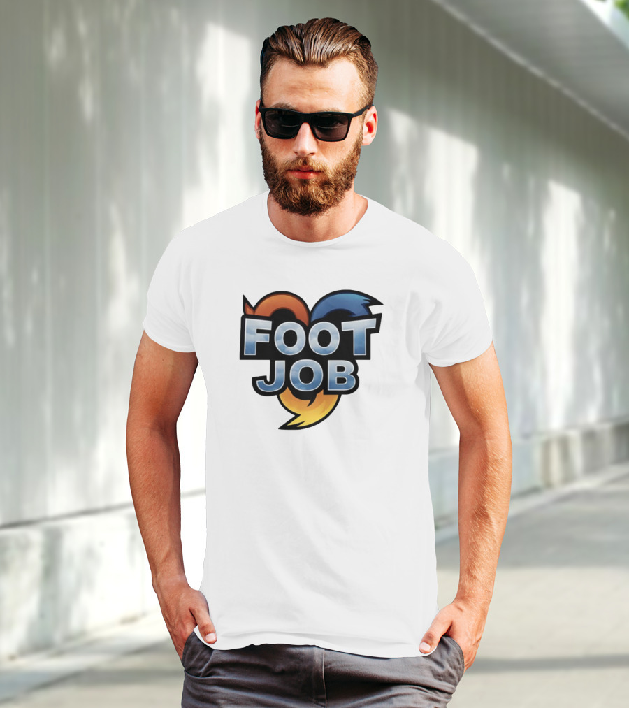 "Footjob Heroes Adventure Icon Parody" T-Shirt