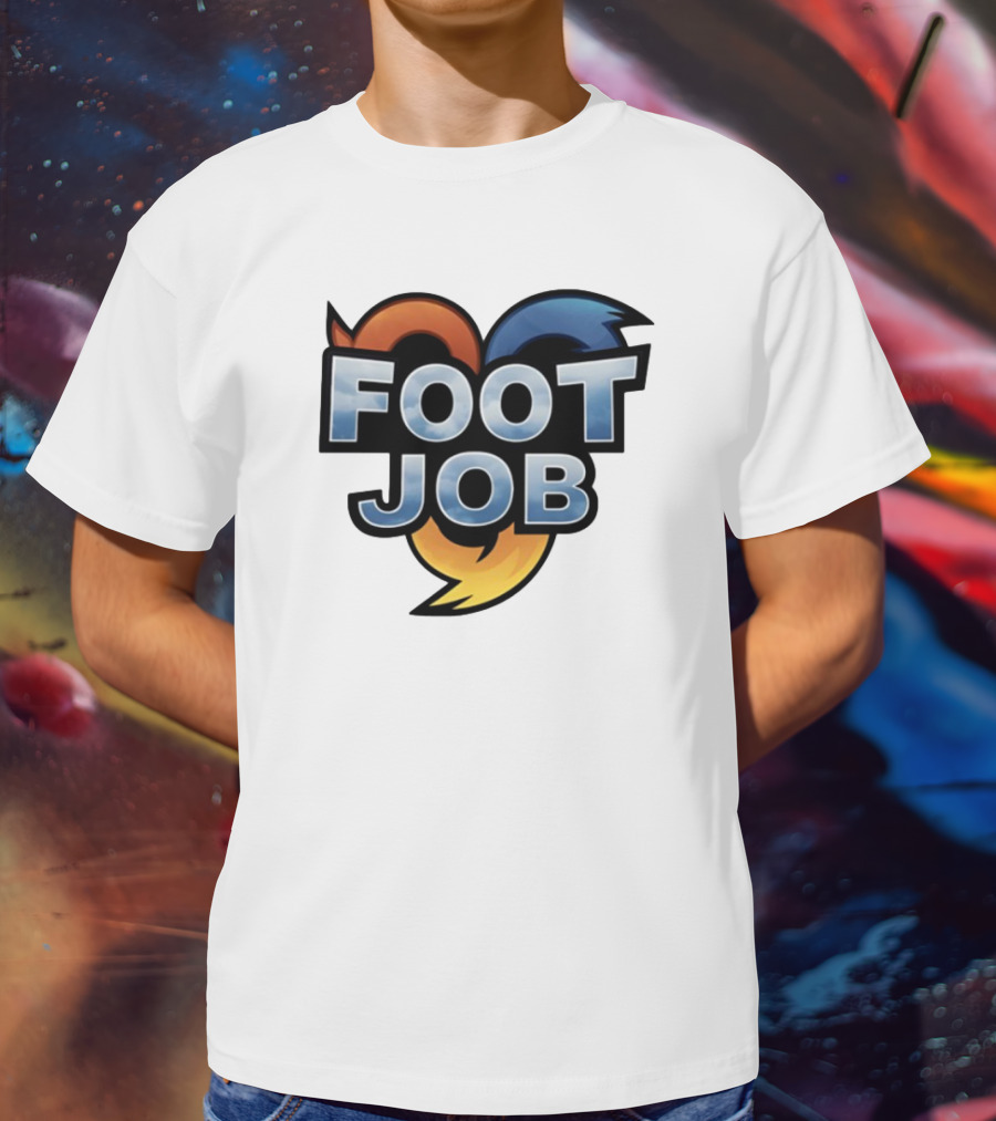 "Footjob Heroes Adventure Icon Parody" T-Shirt