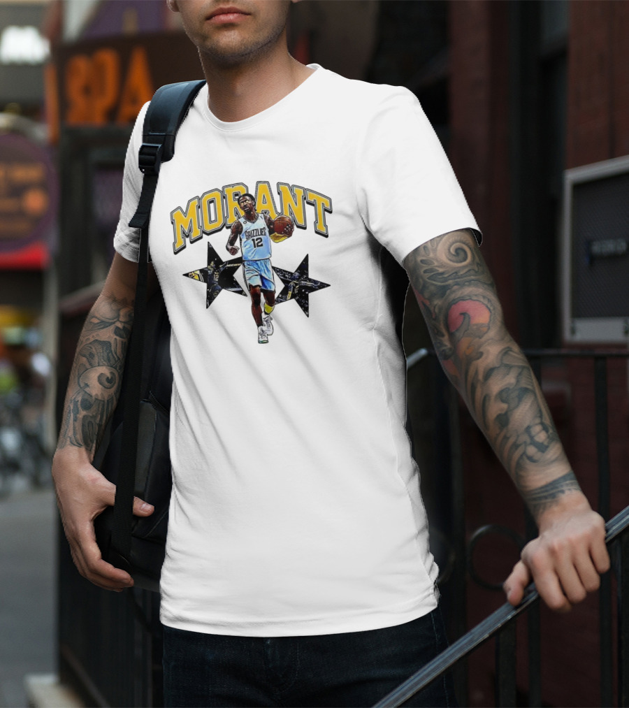 Morant Grizzlies Number 12 NBA Basketball Star T-Shirt