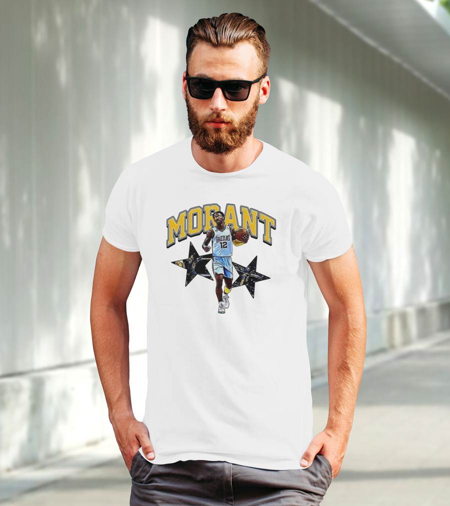 Morant Grizzlies Number 12 NBA Basketball Star T-Shirt