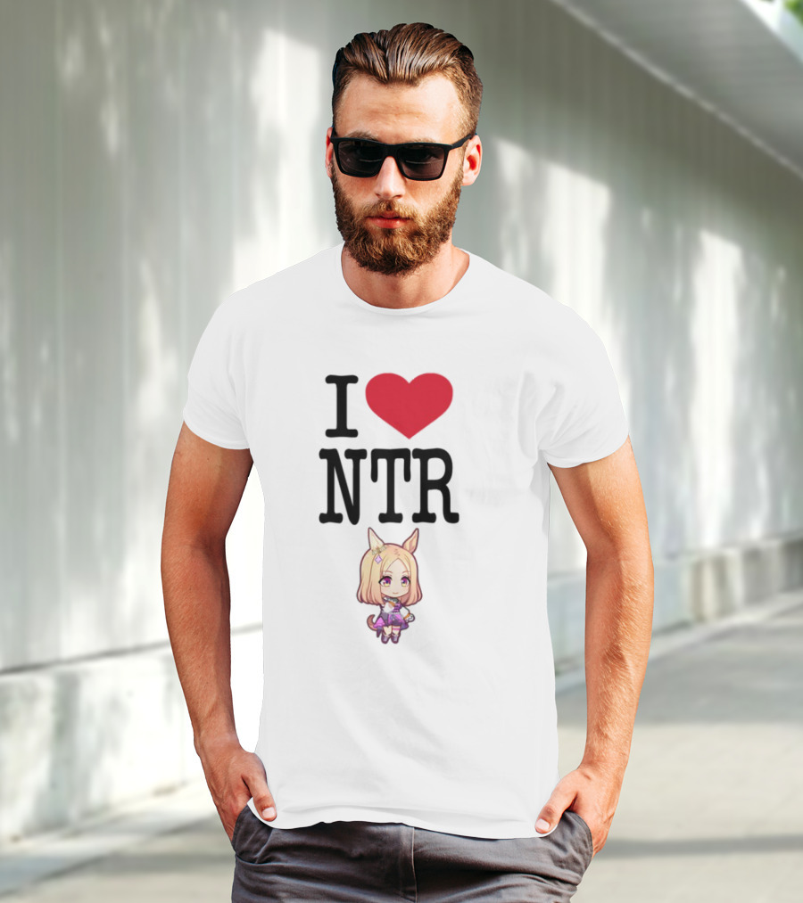 I Love NTR Uma Musume Cute Anime Girl Character T-Shirt