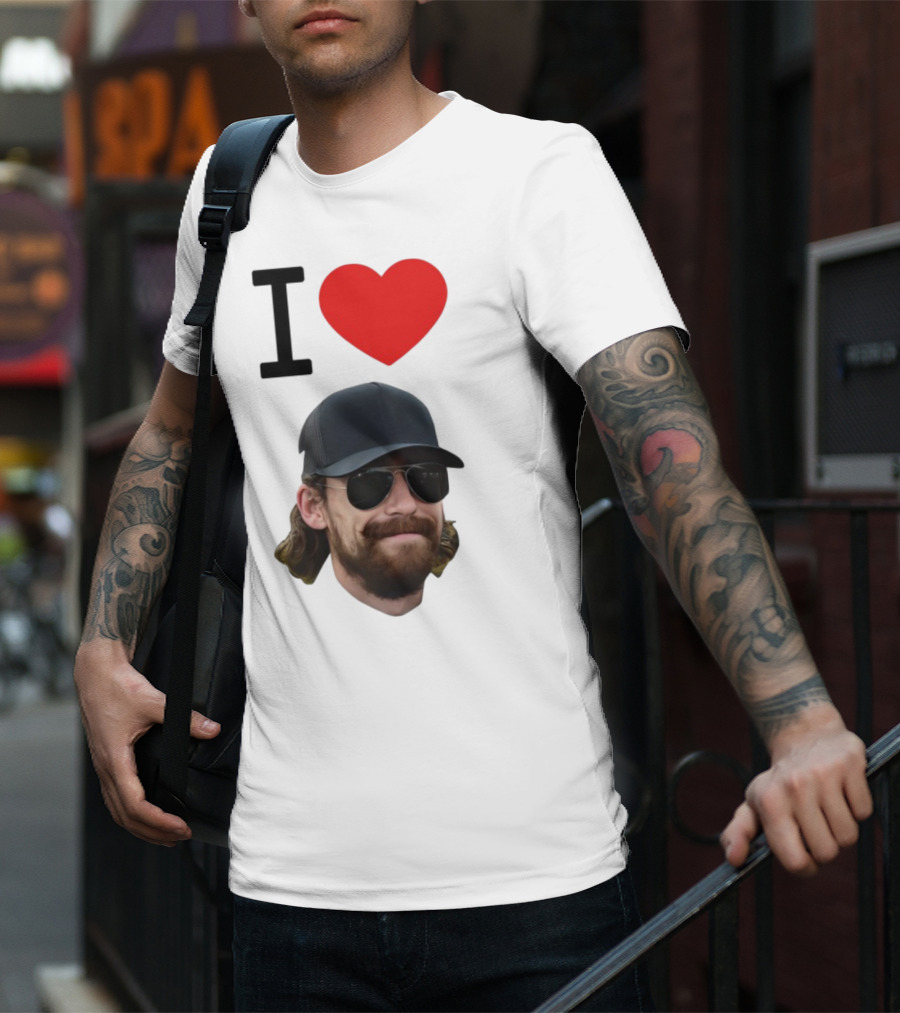 I Heart Ryan Blaney Racing Fan Apparel T-Shirt