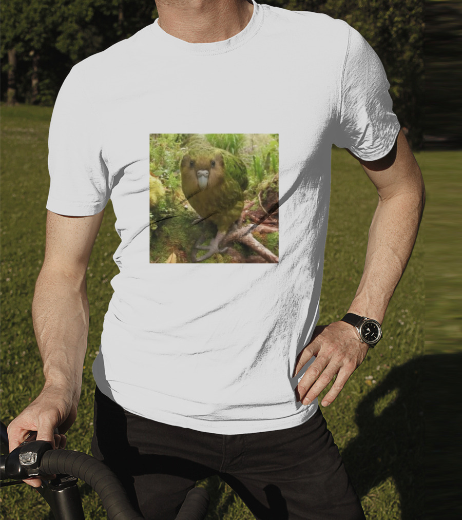 Shearling Kakapo Bird In Forest Habitat T-Shirt