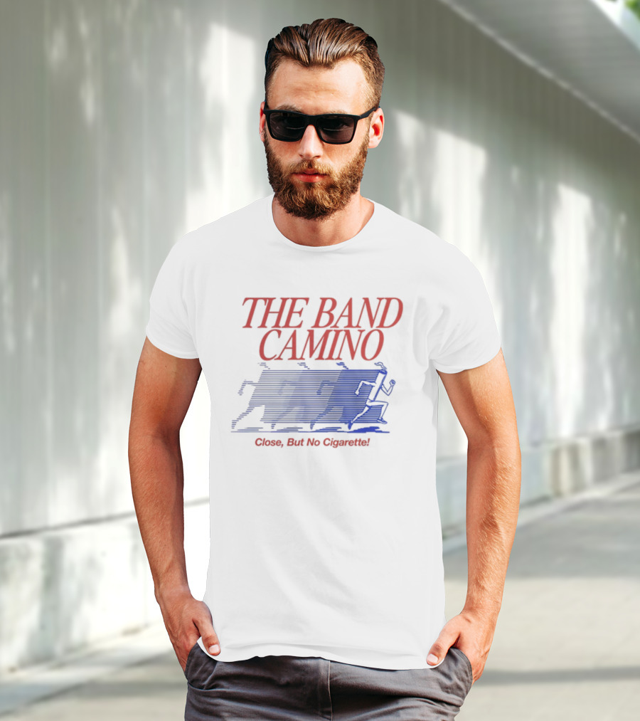 The Band Camino Close But No Cigarette Running Figures T-Shirt