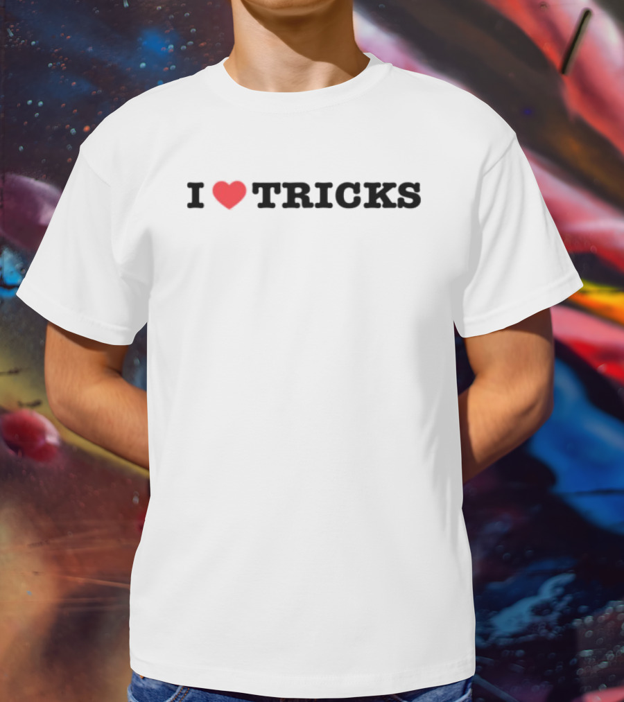 I Love Tricks Heart Logo Thedancersresource T-Shirt