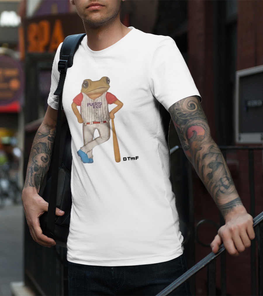 Bad Bunny DTMF Coquí Puerto Rico Baseball T-Shirt