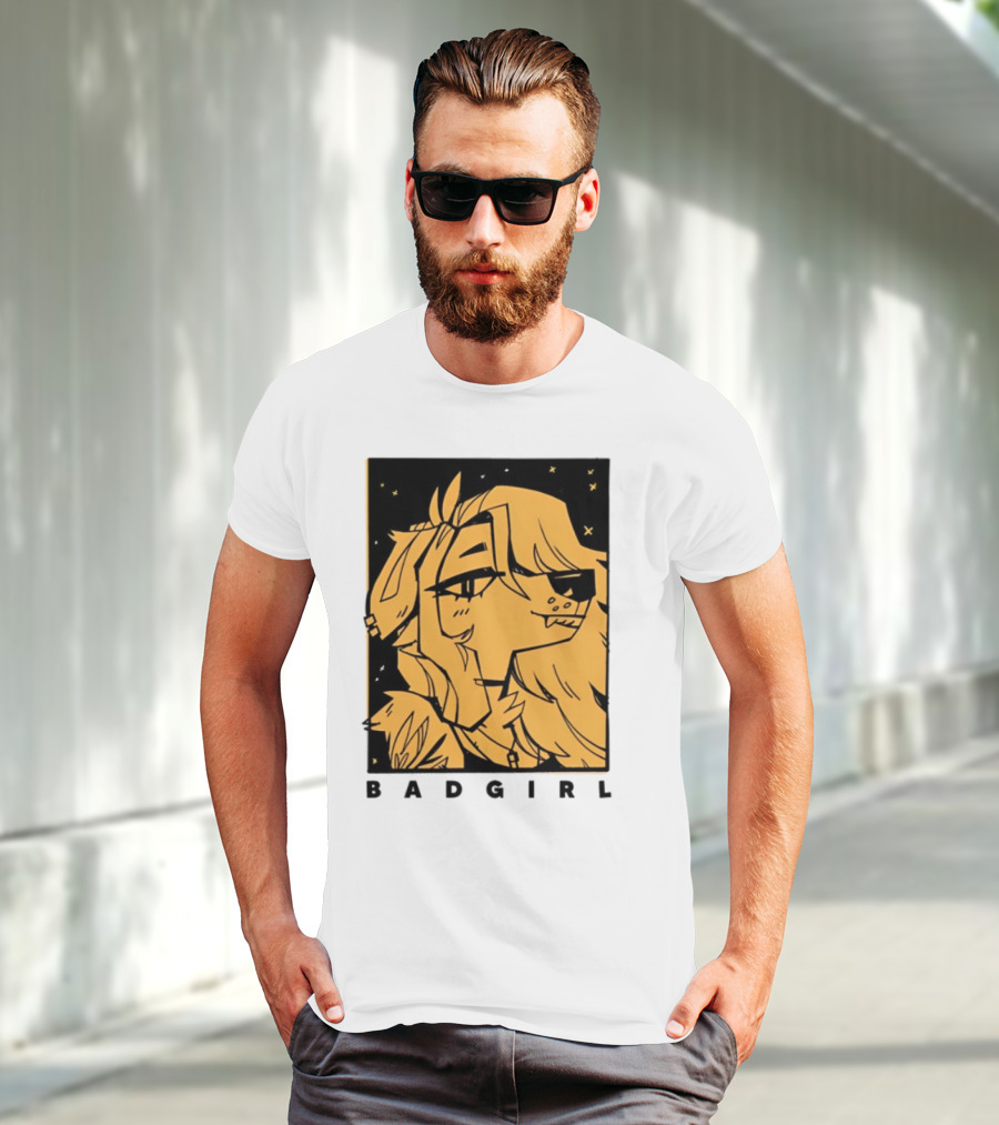 Doubledog Bad Girl Retro Cartoon Style T-Shirt