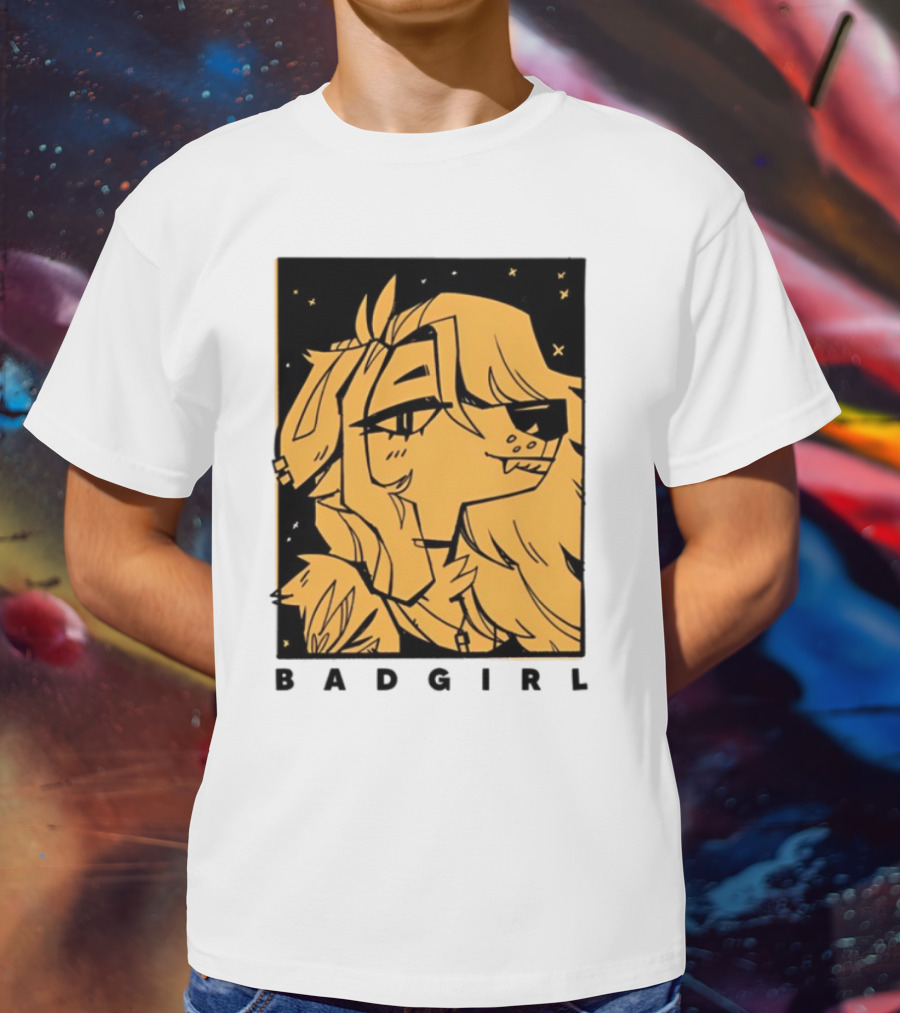 Doubledog Bad Girl Retro Cartoon Style T-Shirt