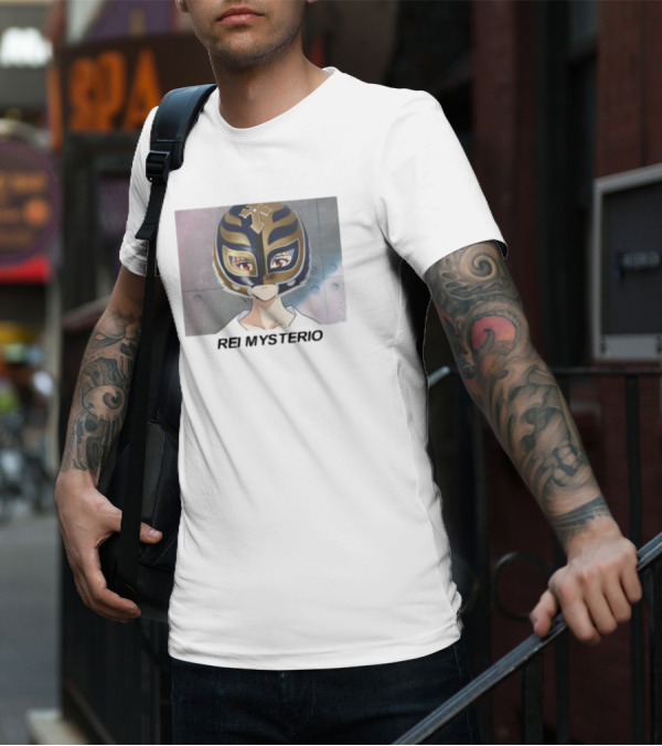 Goofyahhtees Rei Mysterio Anime Mask Fusion T-Shirt