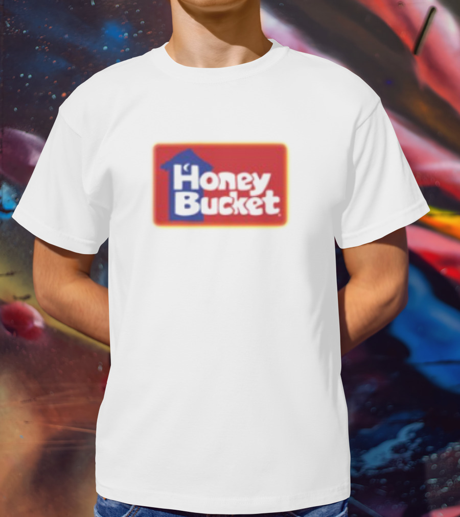 Honey Bucket Portable Restrooms Red And Yellow Branding T-Shirt