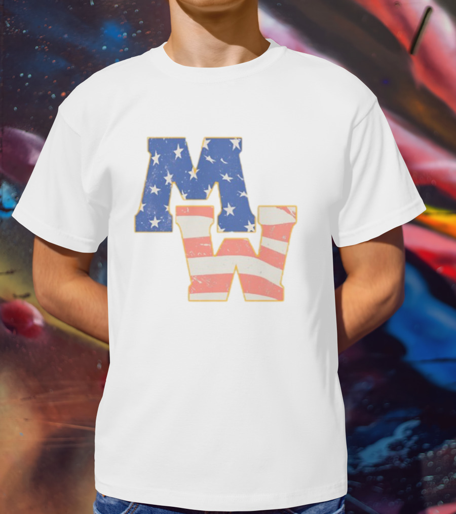 Mw Stars And Stripes American Flag Theme T-Shirt