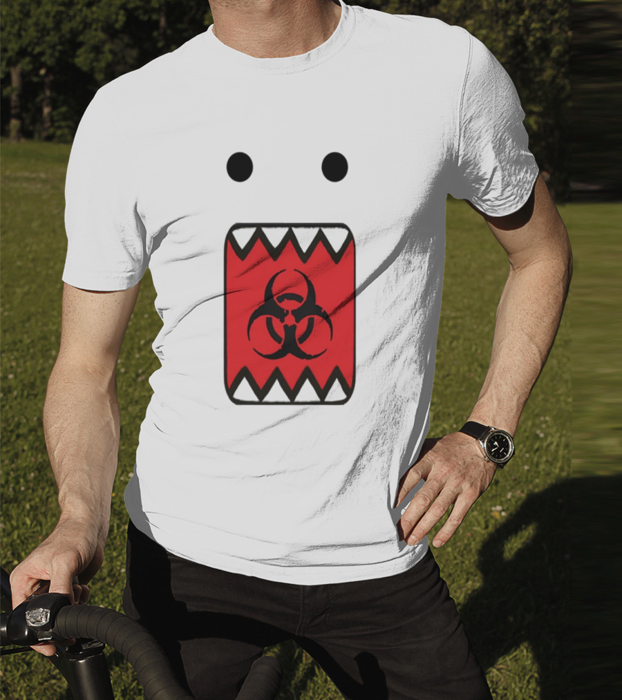 Romanceplanet Domo Kun Biohazard Symbol Design T-Shirt