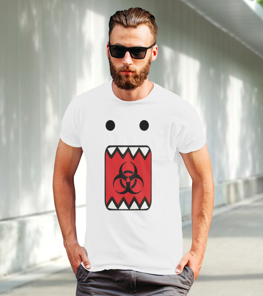 Romanceplanet Domo Kun Biohazard Symbol Design T-Shirt