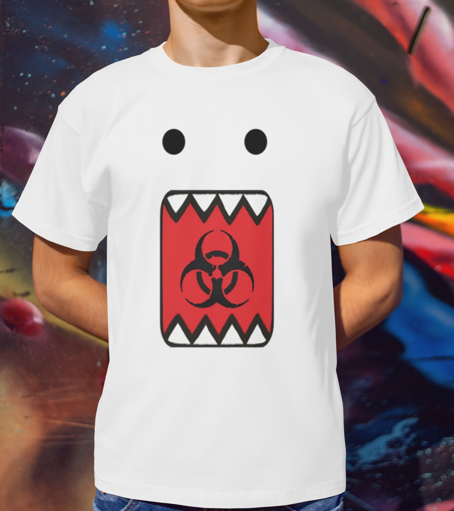 Romanceplanet Domo Kun Biohazard Symbol Design T-Shirt