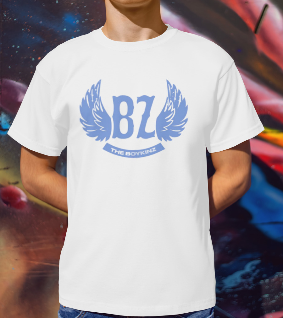 BZ The Boykinz Wings Emblem Blue T-Shirt