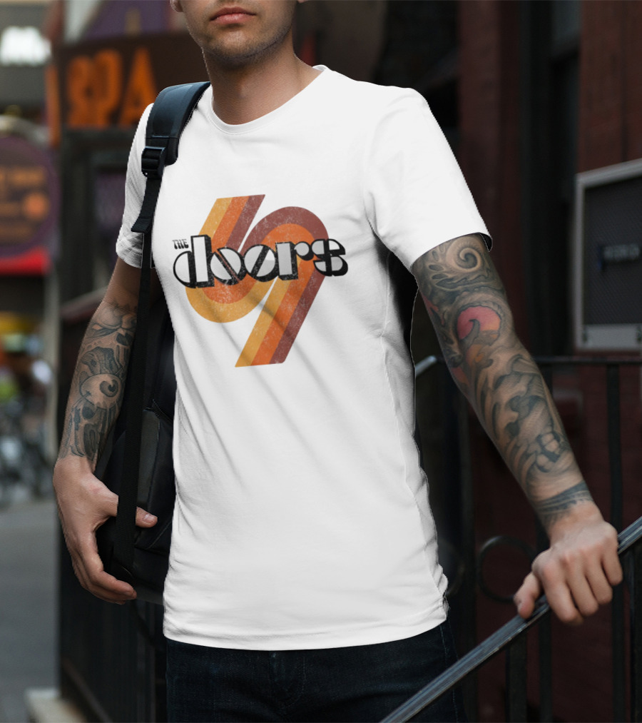 The Doors 1969 Retro Vintage Distressed 70s Style Classic Rock Icon T-Shirt