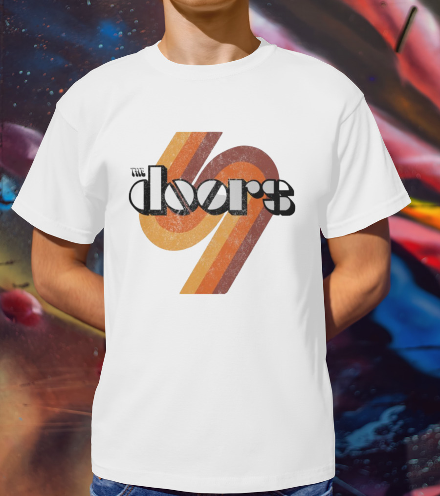The Doors 1969 Retro Vintage Distressed 70s Style Classic Rock Icon T-Shirt