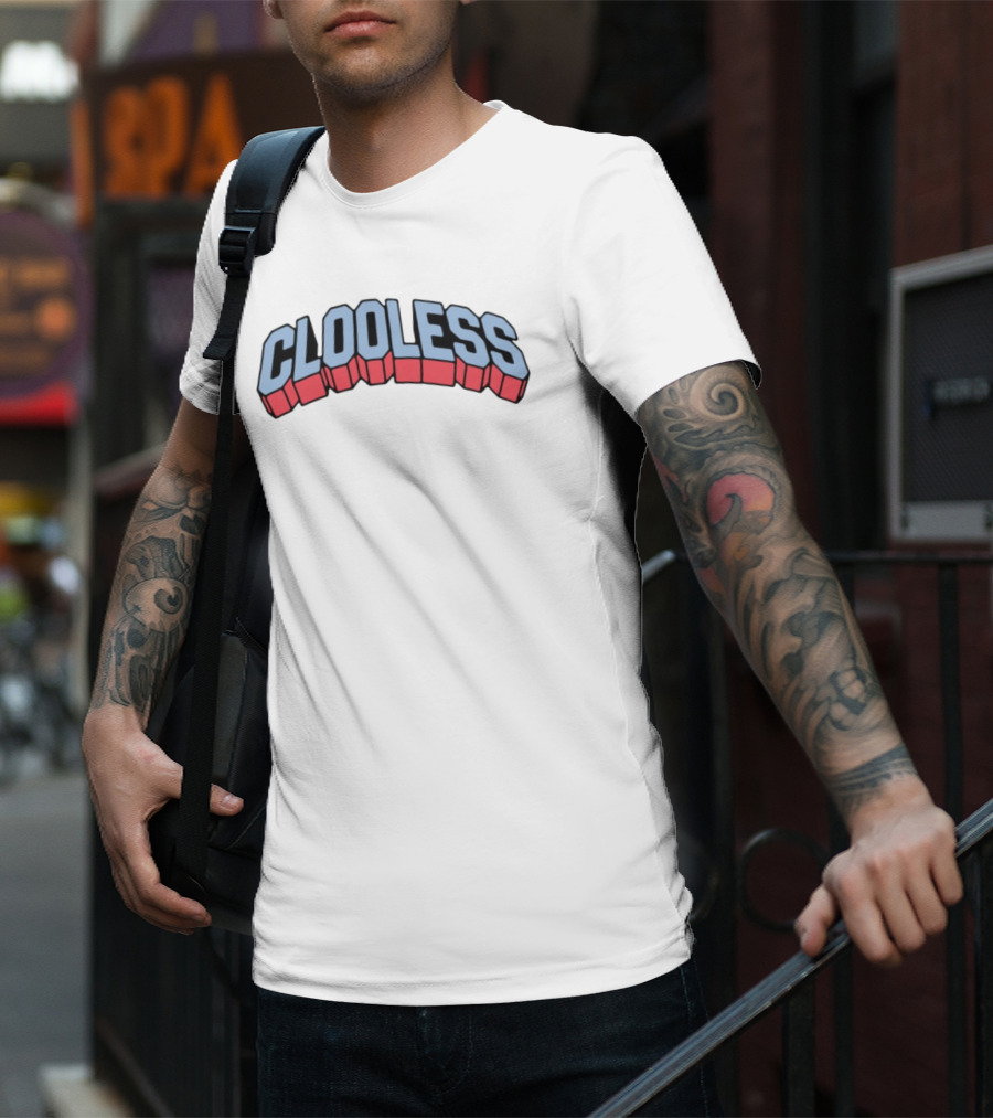 Clooless Podcast Block Party Retro Style Text T-Shirt